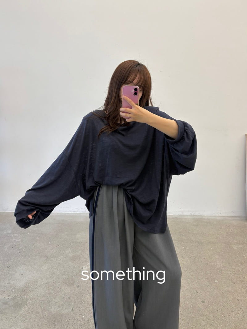 Something - Korean Women Fashion - #momslook - Ajak Tee - 12