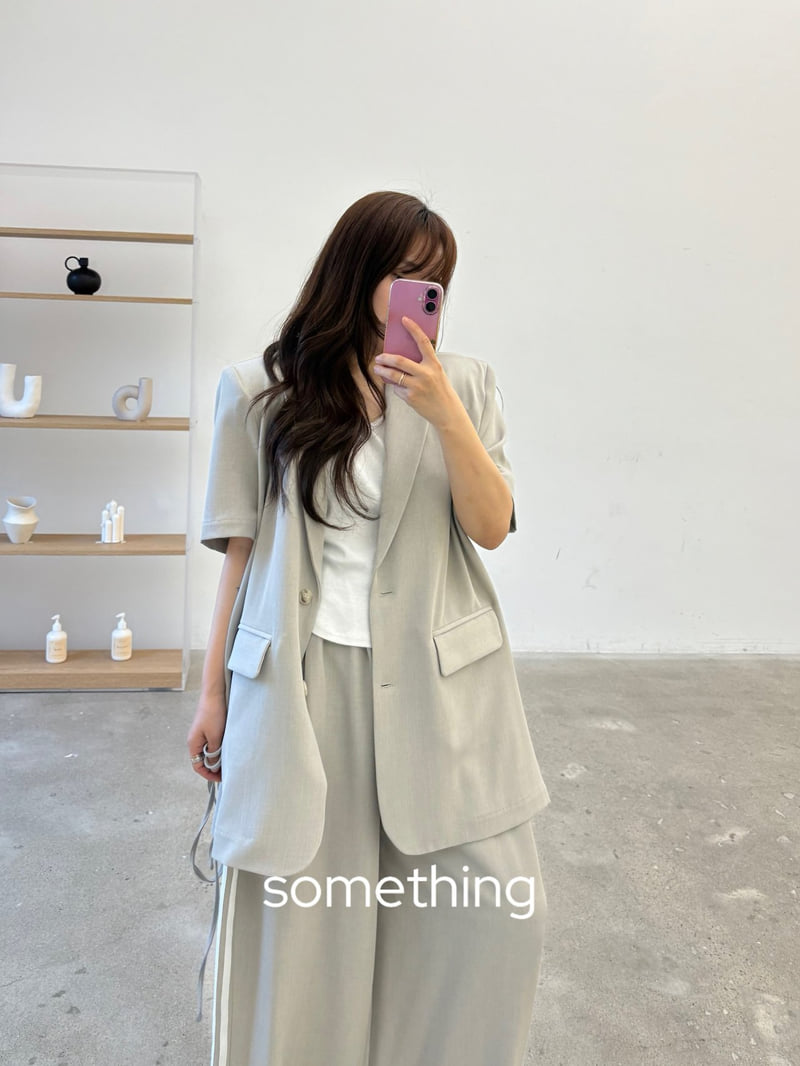 Something - Korean Women Fashion - #momslook - Slit Jacket - 7