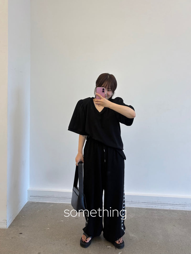 Something - Korean Women Fashion - #momslook - Flat Tee - 12