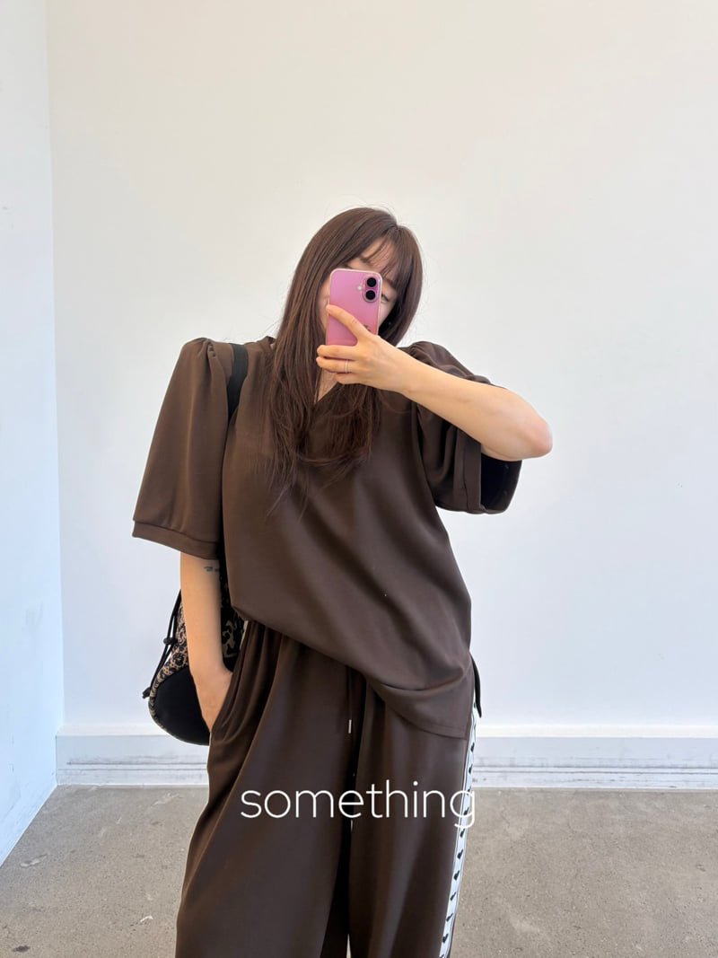 Something - Korean Women Fashion - #momslook - Flat Tee - 6