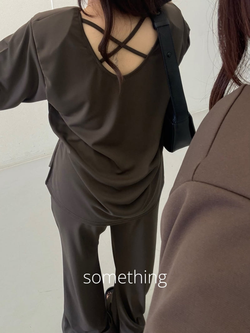 Something - Korean Women Fashion - #momslook - X Tee - 12