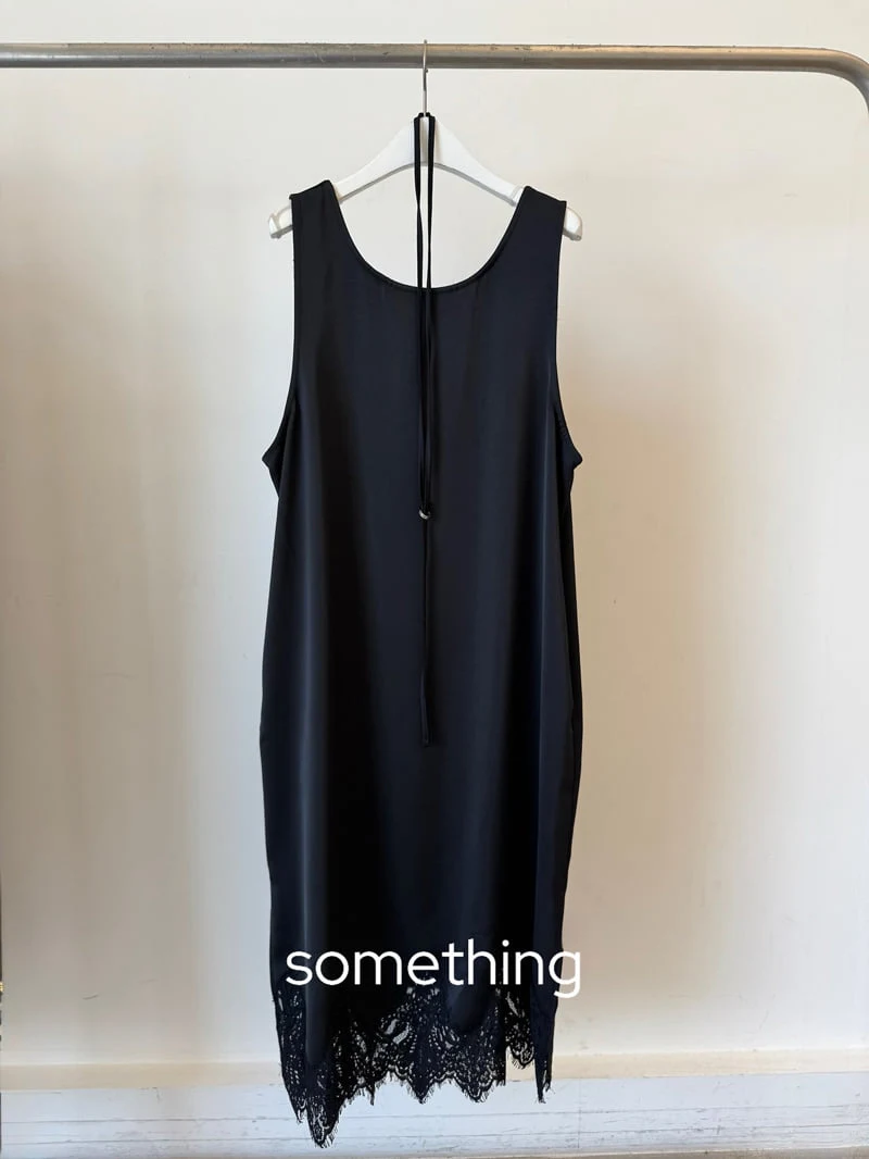 Something - Korean Women Fashion - #vintagekidsstyle - Satin Layered One-piece - 4
