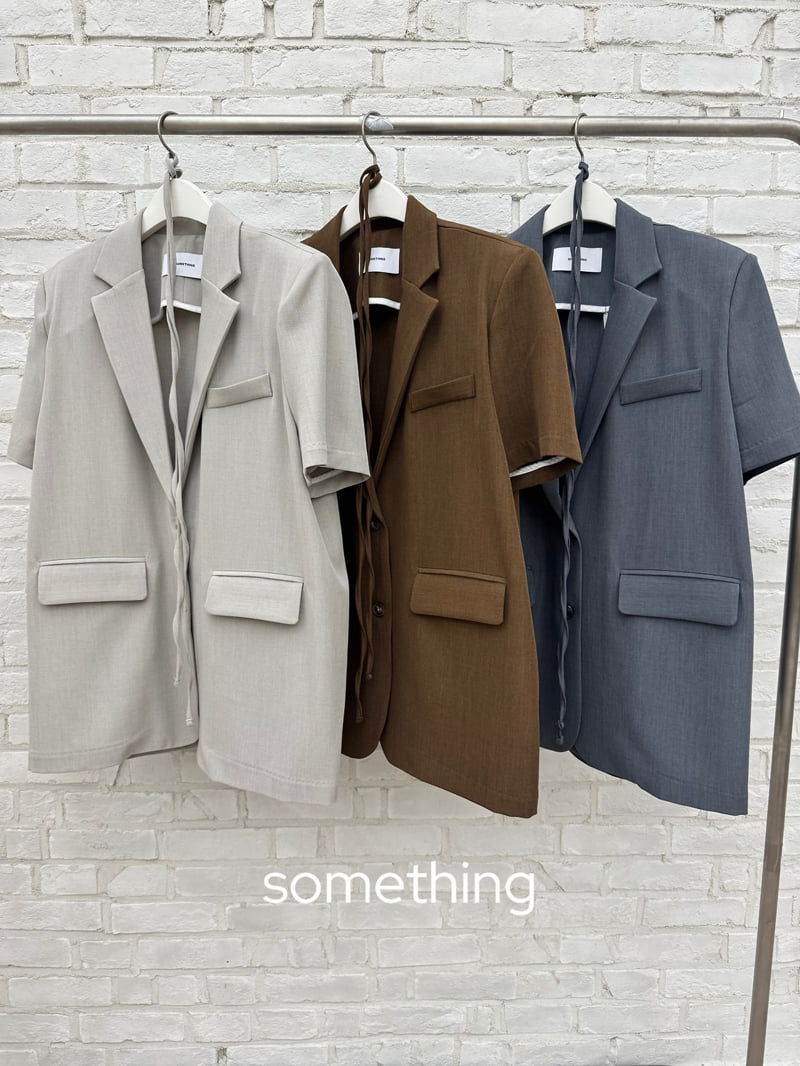 Something - Korean Women Fashion - #romanticstyle - Slit Jacket