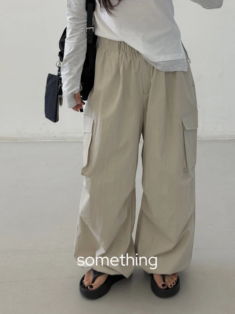 Something - Korean Women Fashion - #womensfashion - Oat Cargo Pants - 3