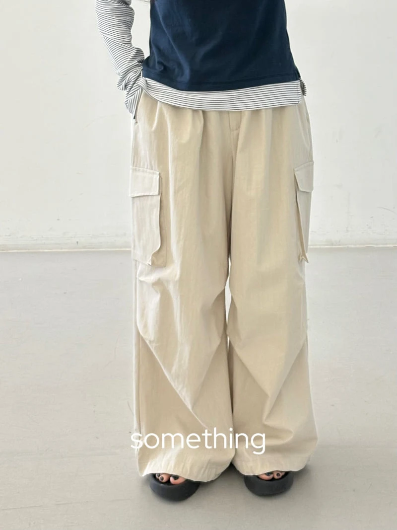 Something - Korean Women Fashion - #womensfashion - Oat Cargo Pants - 5