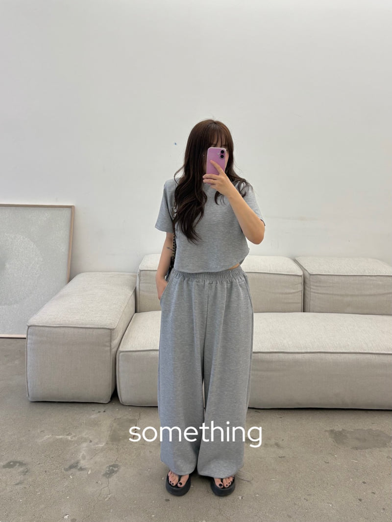 Something - Korean Women Fashion - #womensfashion - Essential Round Tee - 10