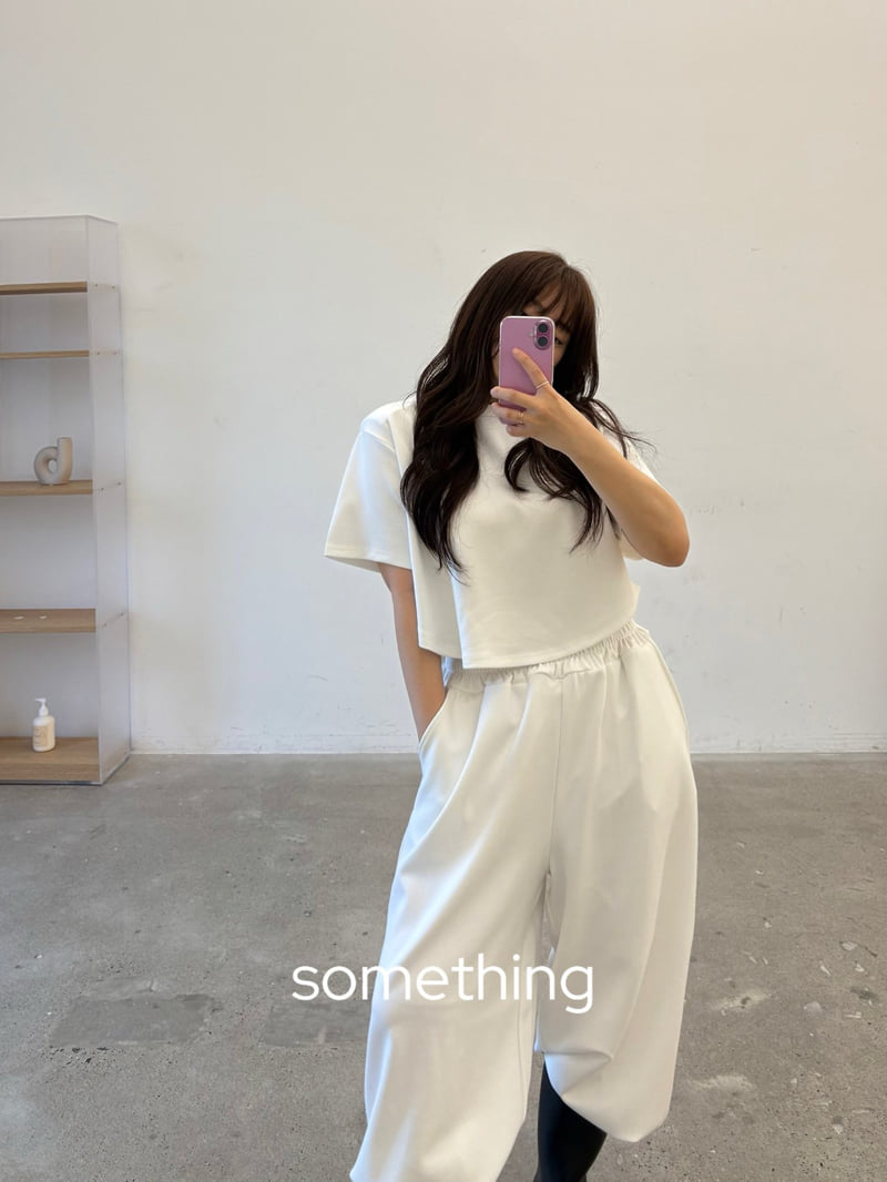 Something - Korean Women Fashion - #womensfashion - Essential Round Tee - 8