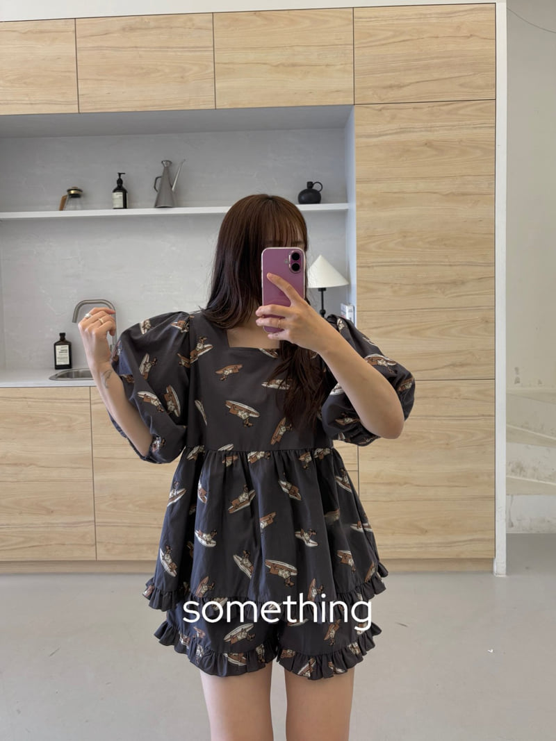 Something - Korean Women Fashion - #momslook - Surfing Pajama Set - 4
