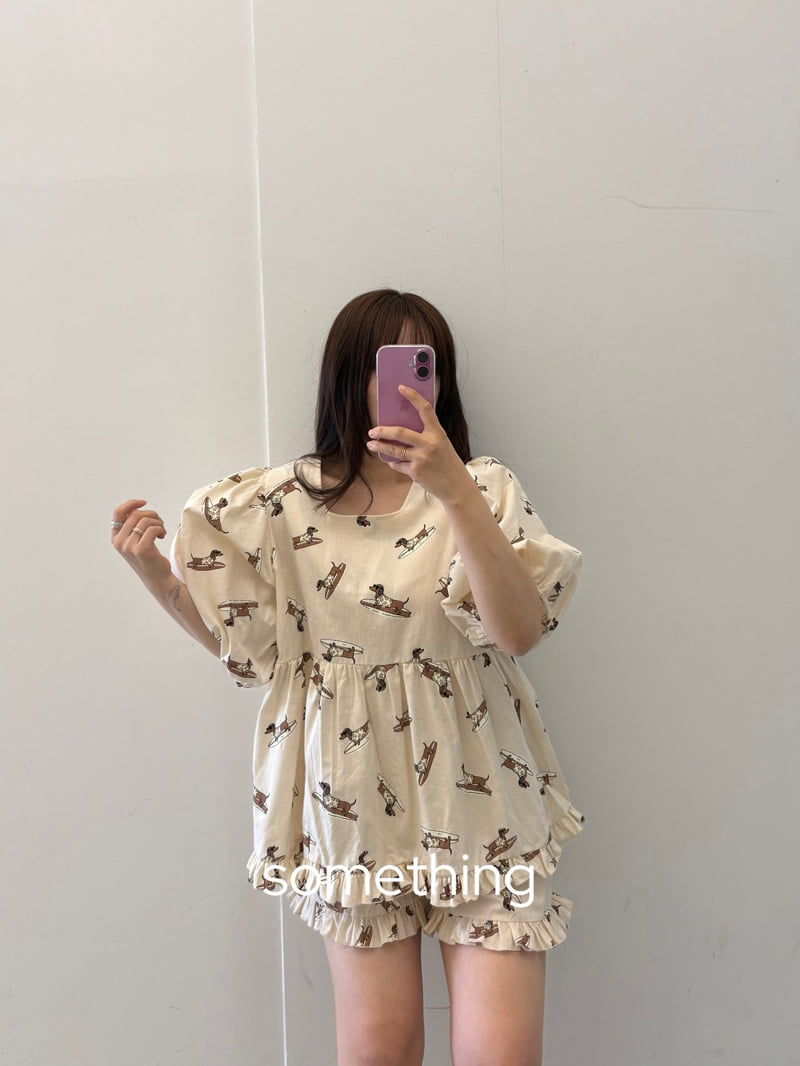 Something - Korean Women Fashion - #womensfashion - Surfing Pajama Set - 6