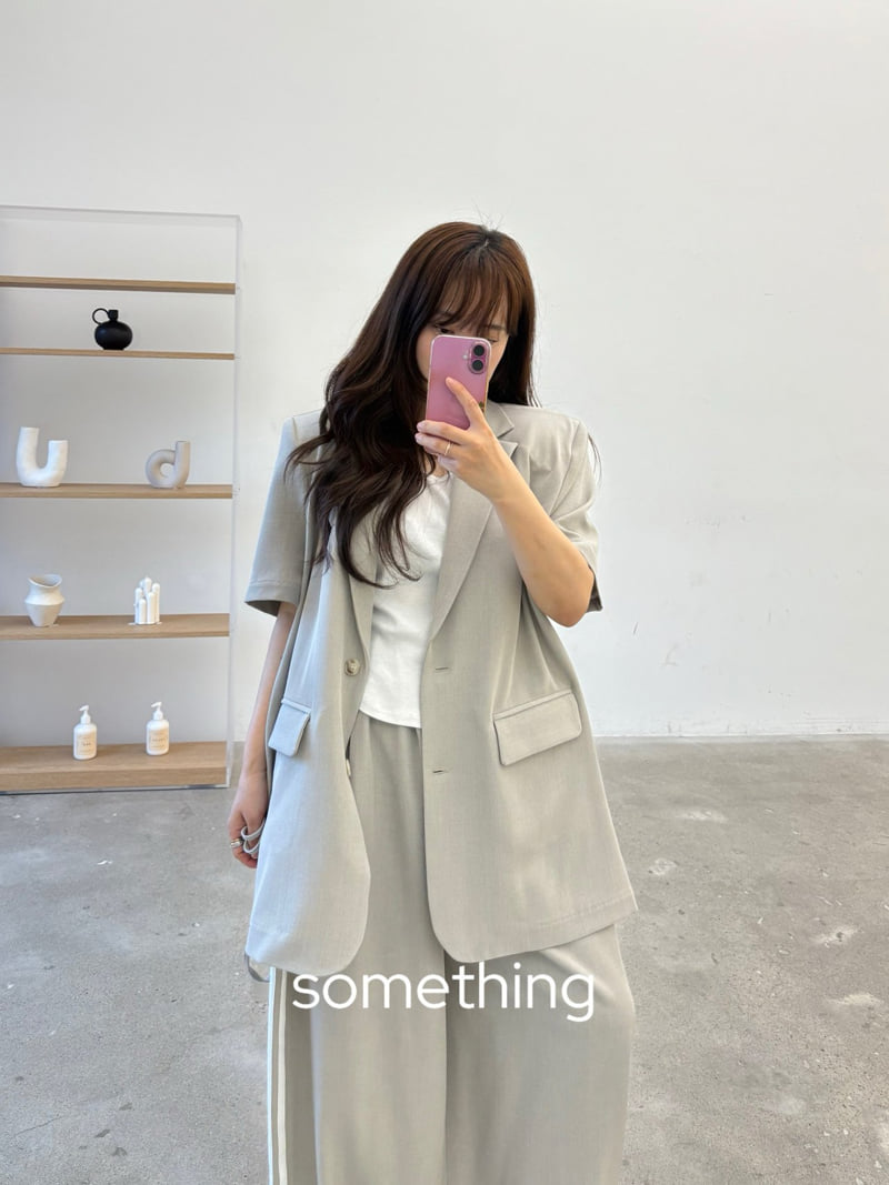 Something - Korean Women Fashion - #womensfashion - Slit Jacket - 6
