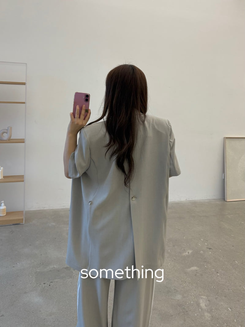 Something - Korean Women Fashion - #womensfashion - Slit Jacket - 8