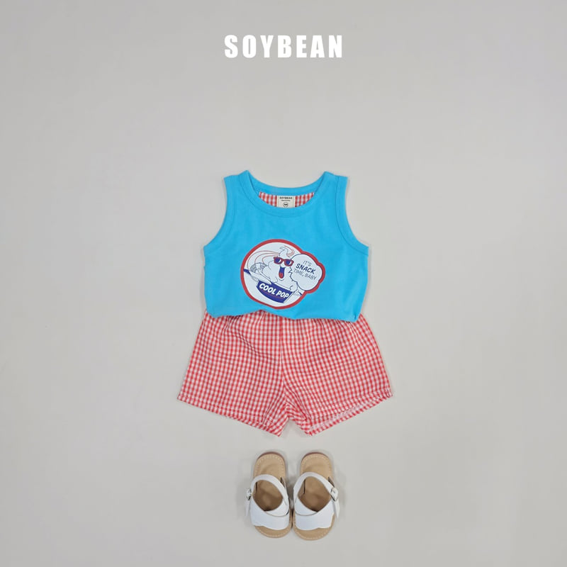 Soybean - Korean Children Fashion - #kidzfashiontrend - Cool Pop Check Set - 4