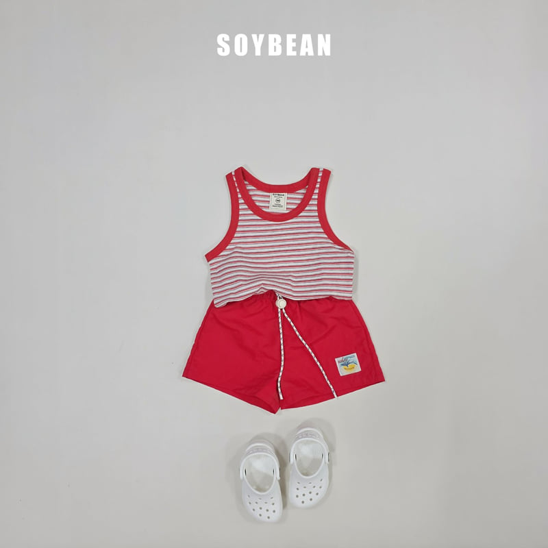 Soybean - Korean Children Fashion - #childofig - Marine Stripe Sleeveless Top - 3