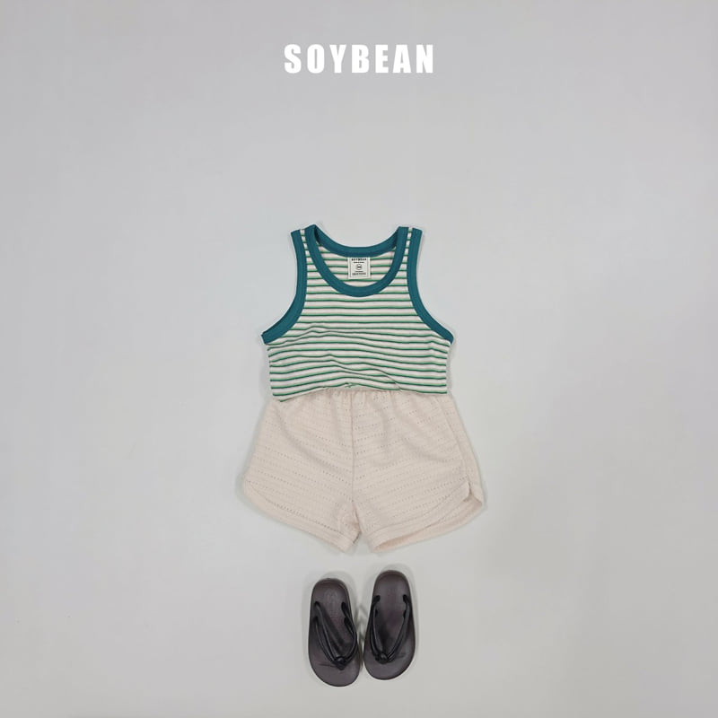 Soybean - Korean Children Fashion - #childofig - Marine Stripe Sleeveless Top - 4