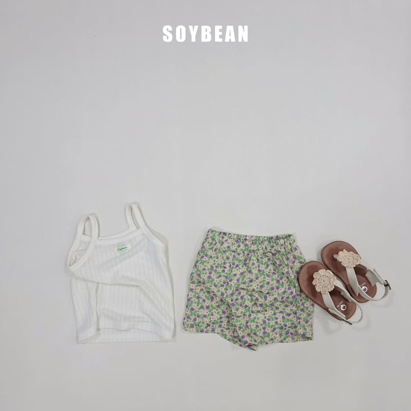 Soybean - Korean Children Fashion - #childrensboutique - Strawberry Flower Sleeveless Set - 7