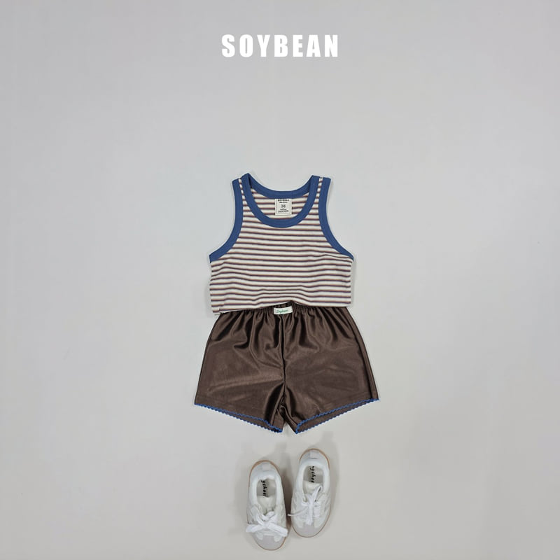 Soybean - Korean Children Fashion - #childrensboutique - Marine Stripe Sleeveless Top - 5