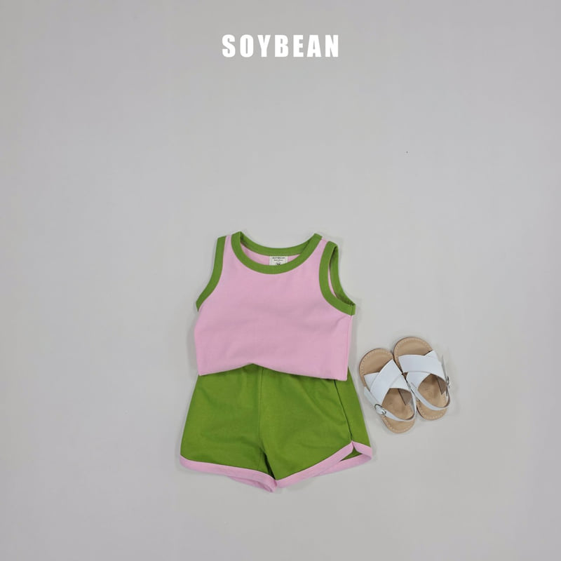 Soybean - Korean Children Fashion - #childrensboutique - Sleeveless Macaron Set - 4