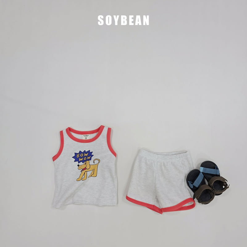 Soybean - Korean Children Fashion - #designkidswear - Bow Wow Waffle Set - 9