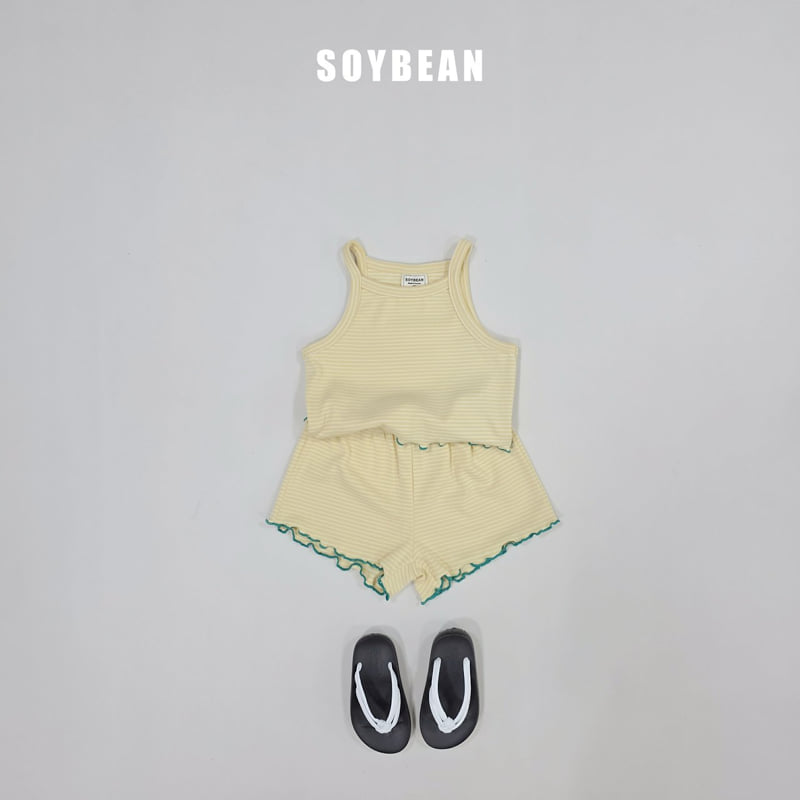 Soybean - Korean Children Fashion - #discoveringself - Striped Frill Set - 3