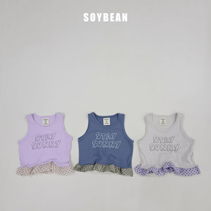 Soybean - Korean Children Fashion - #discoveringself - Dot Bubble Sleeveless Top