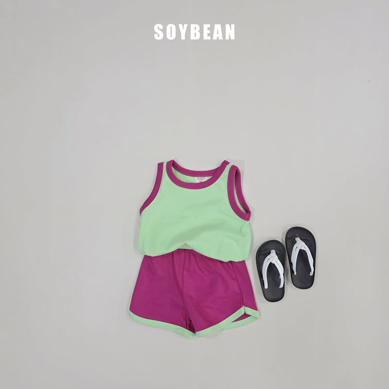 Soybean - Korean Children Fashion - #fashionkids - Sleeveless Macaron Set - 6
