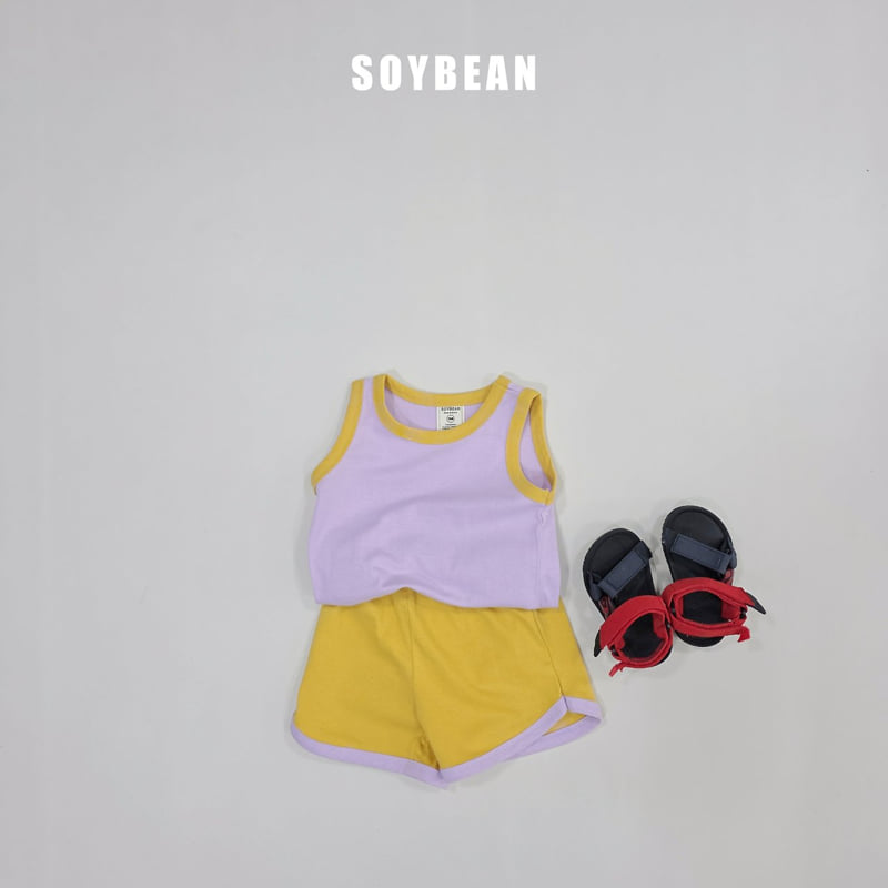 Soybean - Korean Children Fashion - #kidsshorts - Sleeveless Macaron Set - 7