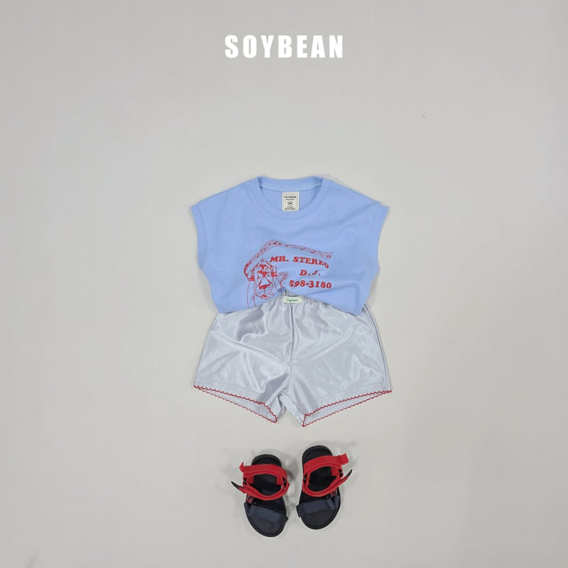 Soybean - Korean Children Fashion - #kidsshorts - Vintage Music Sleeveless Tee - 3
