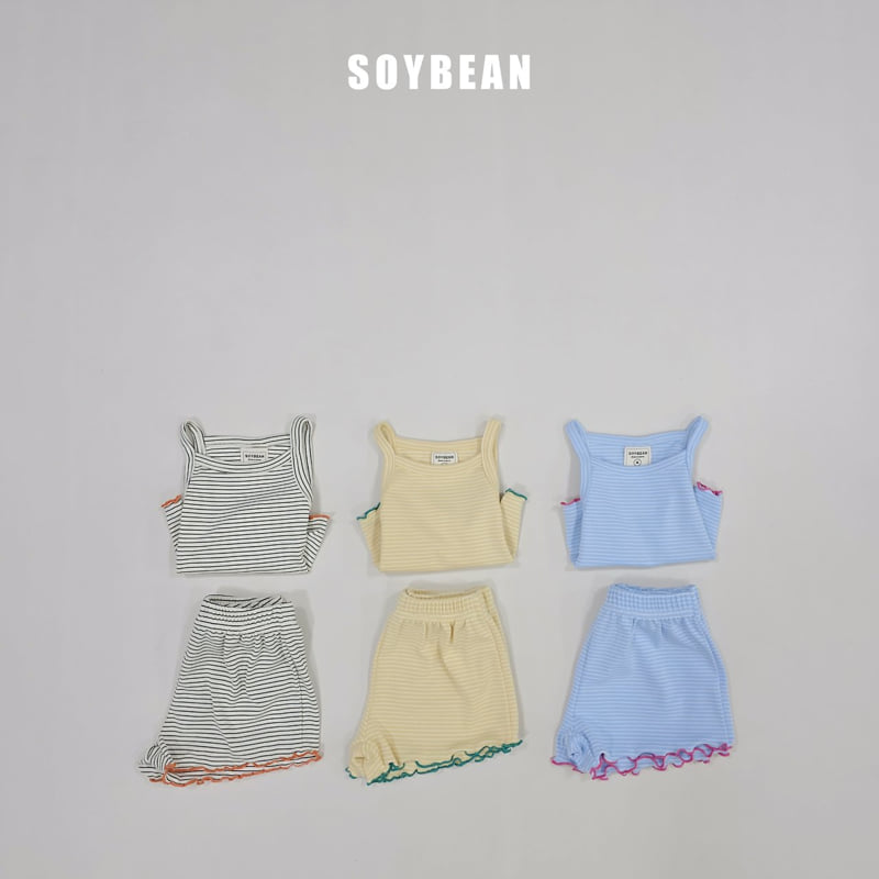 Soybean - Korean Children Fashion - #kidsstore - Striped Frill Set - 6