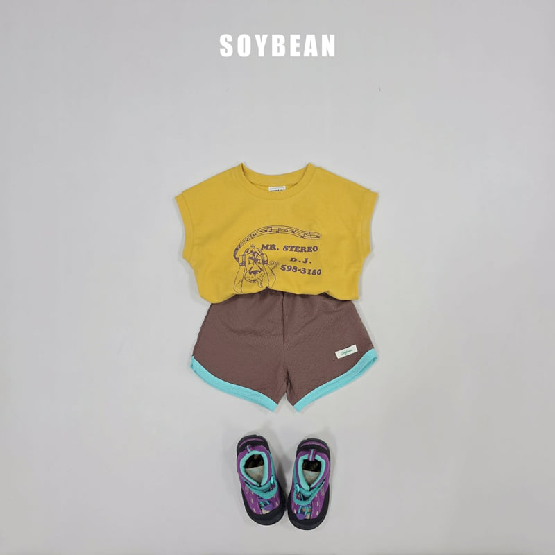 Soybean - Korean Children Fashion - #kidsshorts - Vintage Music Sleeveless Tee - 4