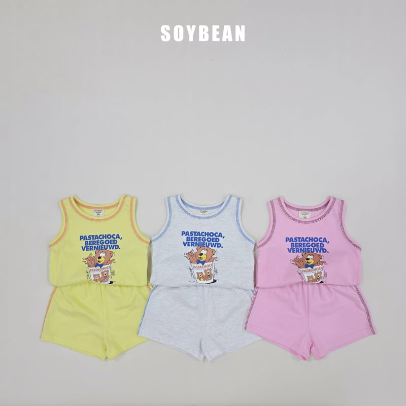 Soybean - Korean Children Fashion - #kidsstore - Vintage Bear Set