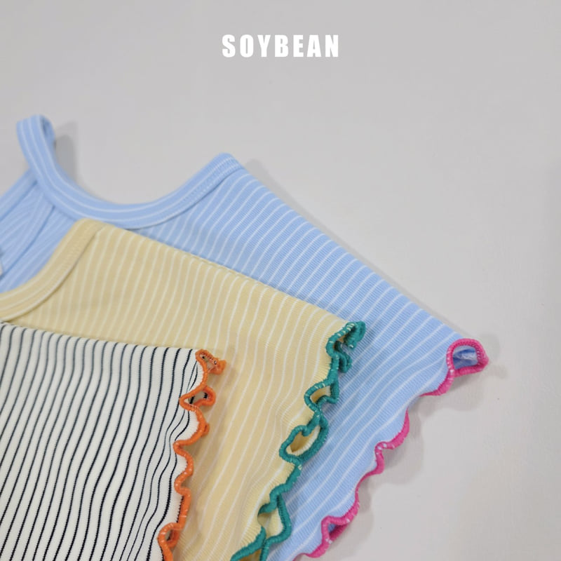 Soybean - Korean Children Fashion - #kidzfashiontrend - Striped Frill Set - 7