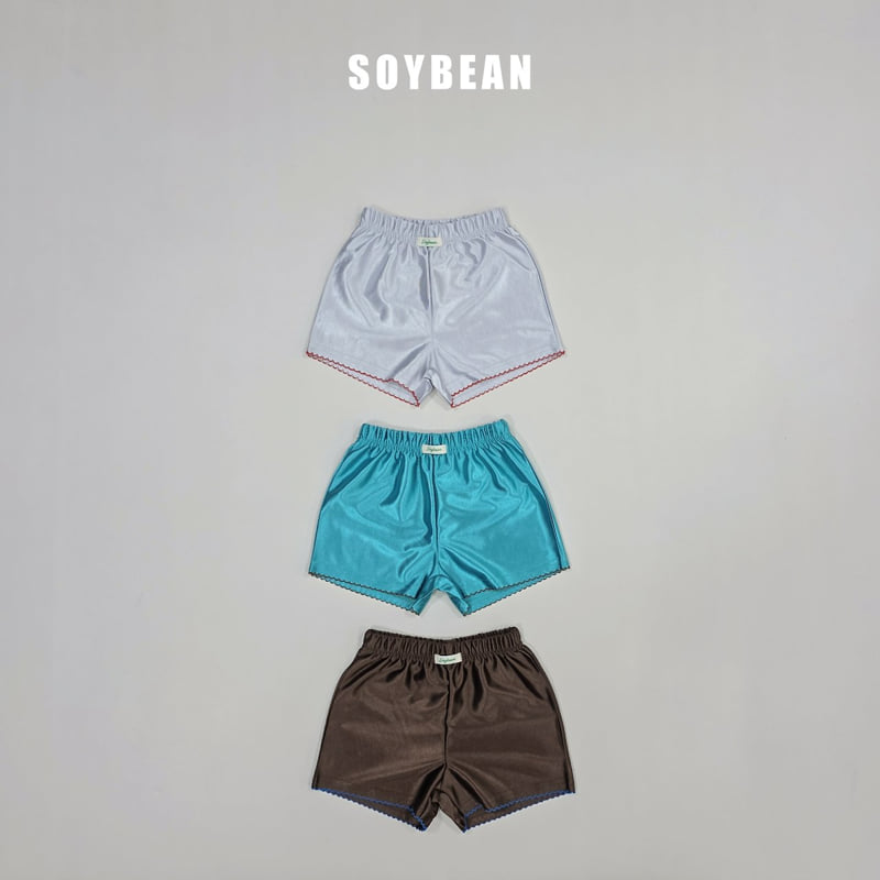 Soybean - Korean Children Fashion - #kidzfashiontrend - Glossy Jersey Shorts