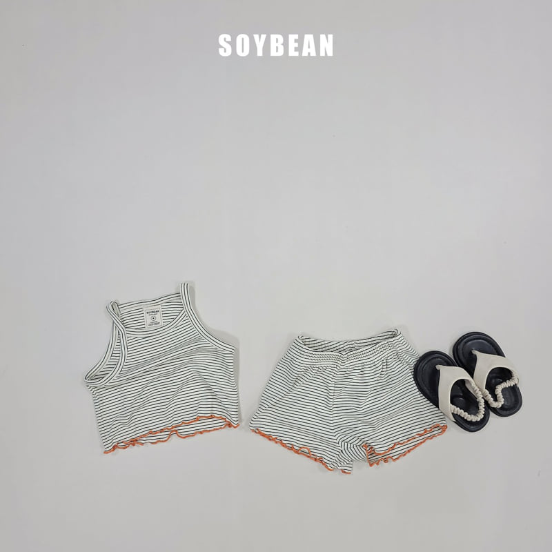 Soybean - Korean Children Fashion - #littlefashionista - Striped Frill Set - 9