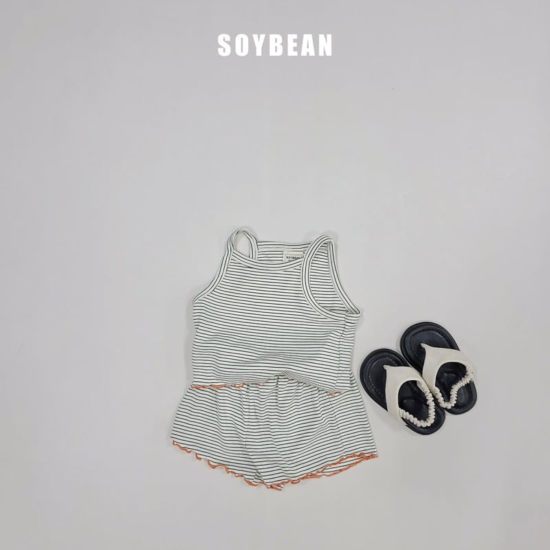Soybean - Korean Children Fashion - #prettylittlegirls - Striped Frill Set - 12