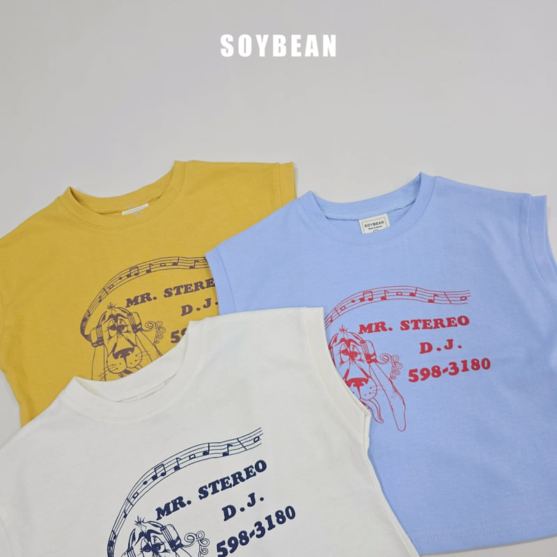 Soybean - Korean Children Fashion - #prettylittlegirls - Vintage Music Sleeveless Tee - 10