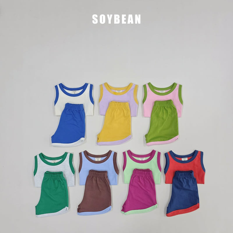 Soybean - Korean Children Fashion - #stylishchildhood - Sleeveless Macaron Set