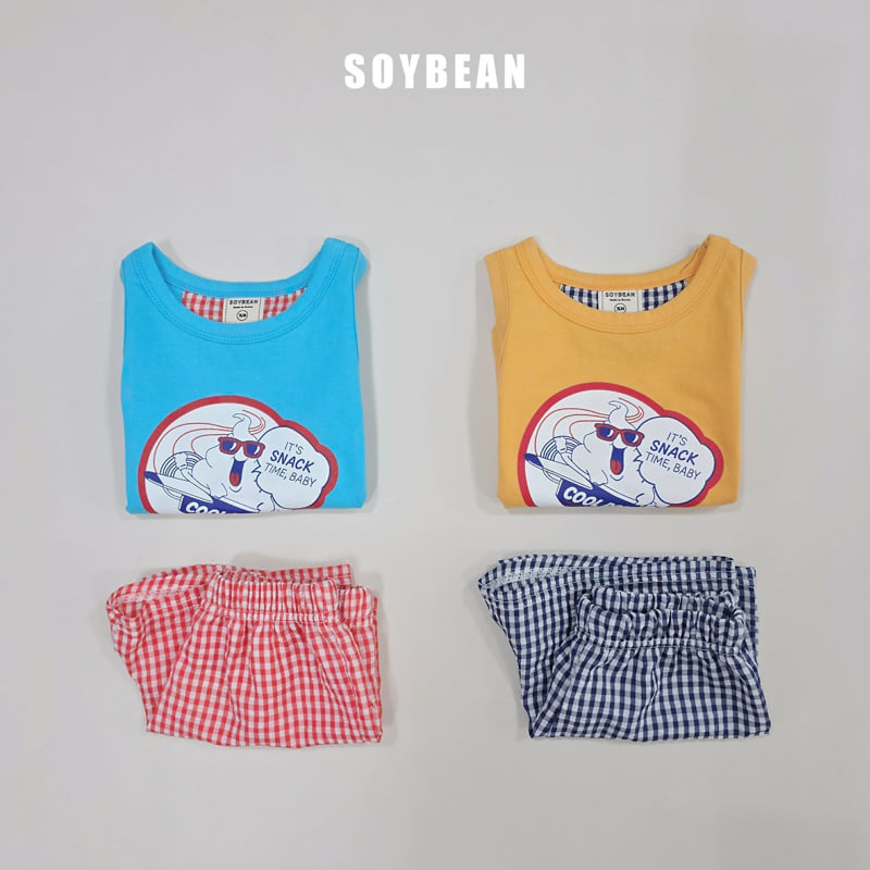 Soybean - Korean Children Fashion - #todddlerfashion - Cool Pop Check Set - 9