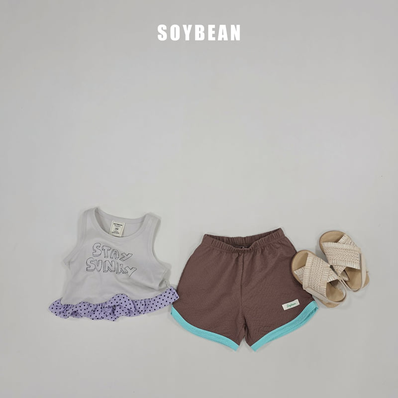 Soybean - Korean Children Fashion - #toddlerclothing - Dot Bubble Sleeveless Top - 12