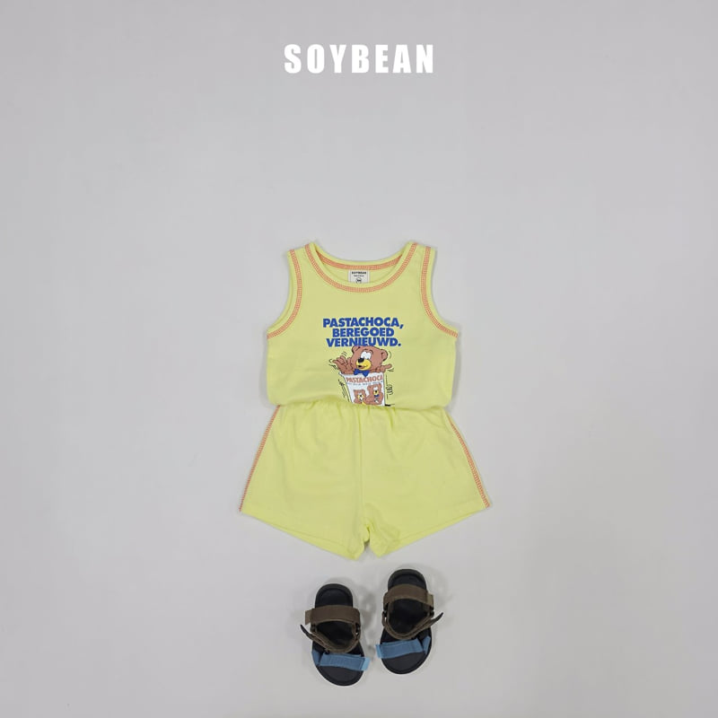 Soybean - Korean Children Fashion - #toddlerclothing - Vintage Bear Set - 9