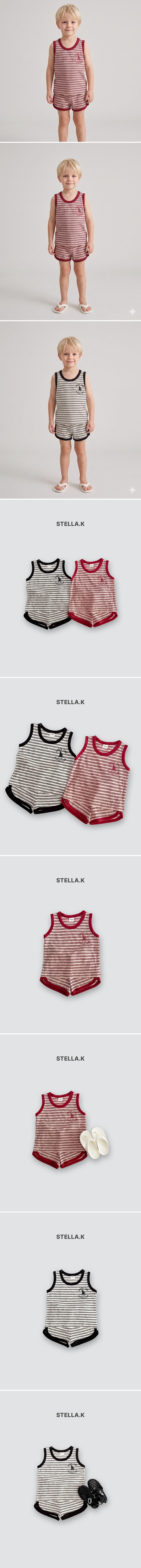Stella & K - Korean Children Fashion - #minifashionista - Jaws Sleeveless Set