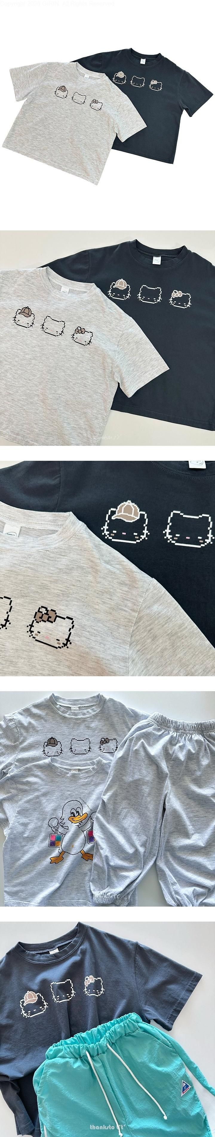 Thanksto TT - Korean Children Fashion - #Kfashion4kids - Pixel Tee