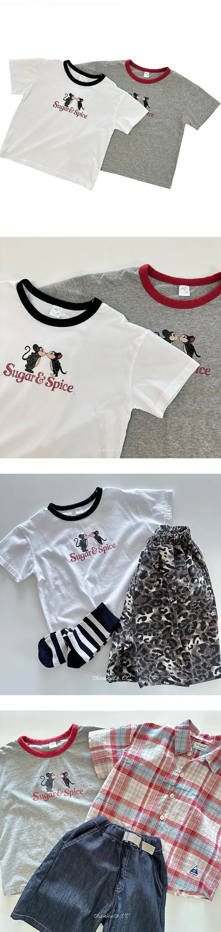 Thanksto TT - Korean Children Fashion - #littlefashionista - Sugar Ringer Tee