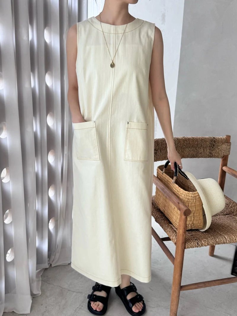 Theres - Korean Women Fashion - #momslook - Summer Denim One-piece - 2