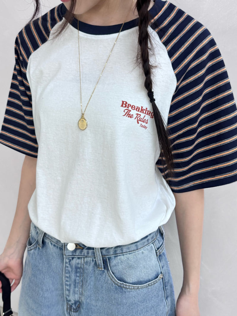 Theres - Korean Women Fashion - #momslook - Breaking Tee