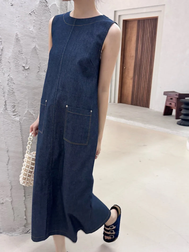 Theres - Korean Women Fashion - #womensfashion - Summer Denim One-piece - 7