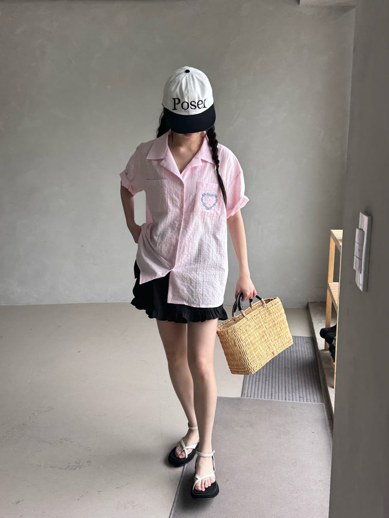 Theres - Korean Women Fashion - #womensfashion - Embroidered Shirt - 6