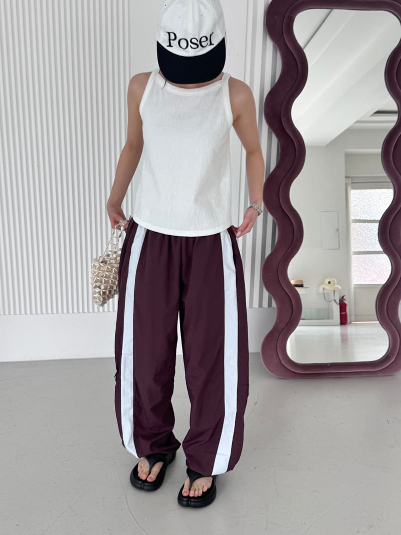 Theres - Korean Women Fashion - #womensfashion - Contrast Pants - 2