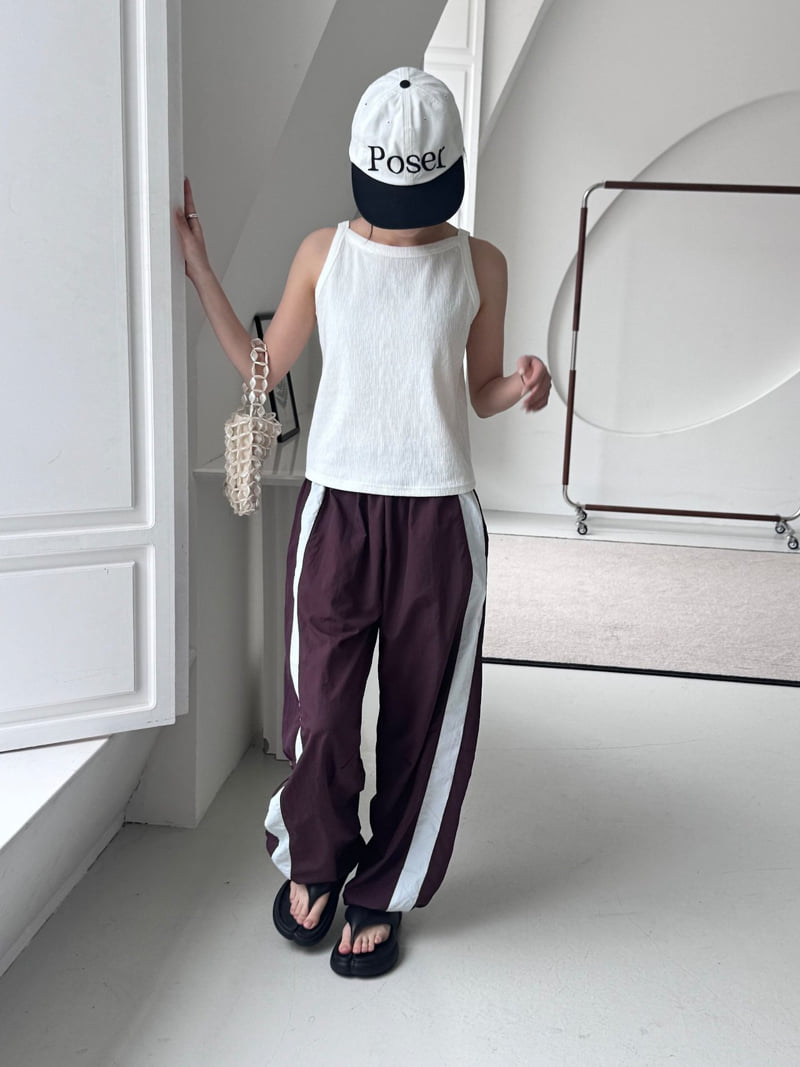 Theres - Korean Women Fashion - #womensfashion - Contrast Pants - 6