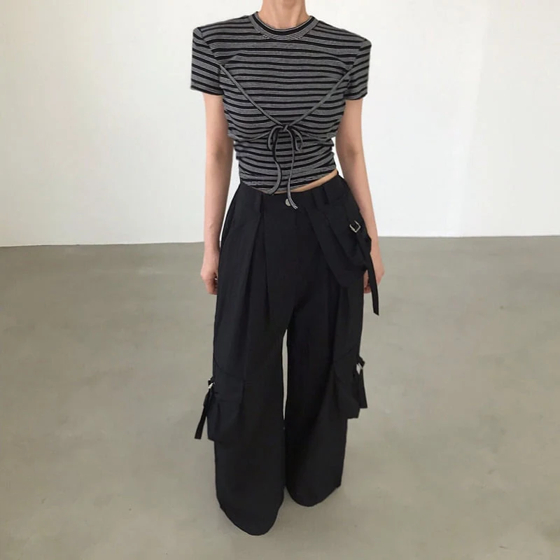 Twomoon - Korean Women Fashion - #momslook - Margaret Crop Tee - 8