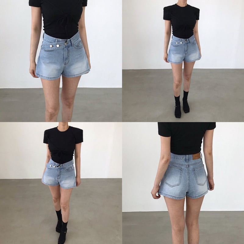 Twomoon - Korean Women Fashion - #momslook - Second Belted Shorts